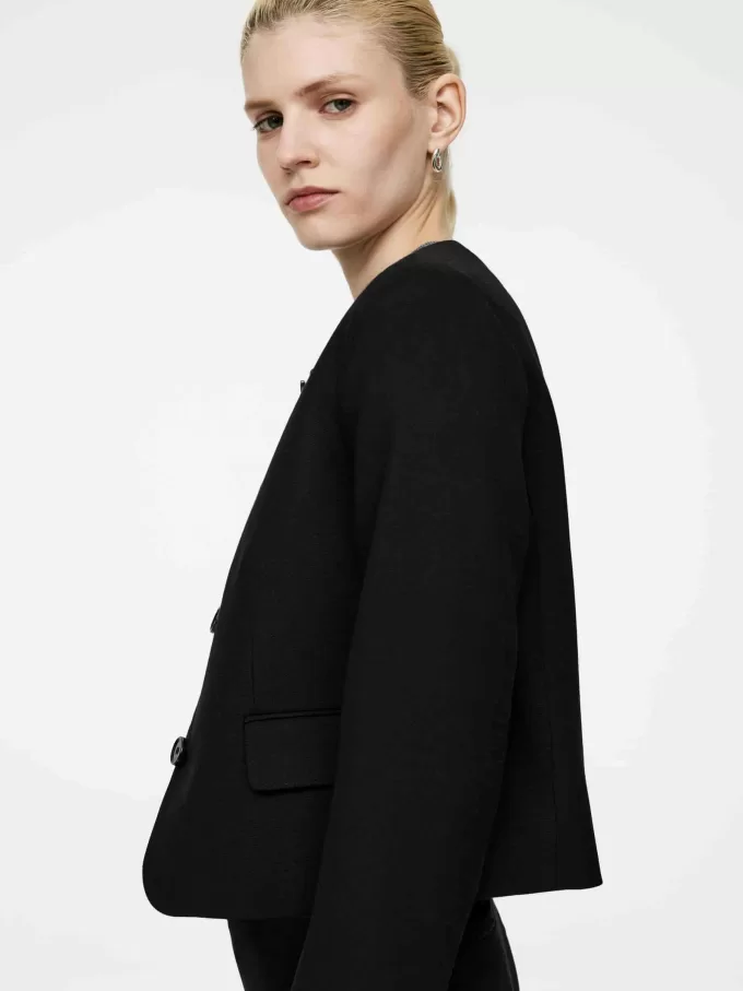 Kragenlose Jacke Kragenlose Jacke