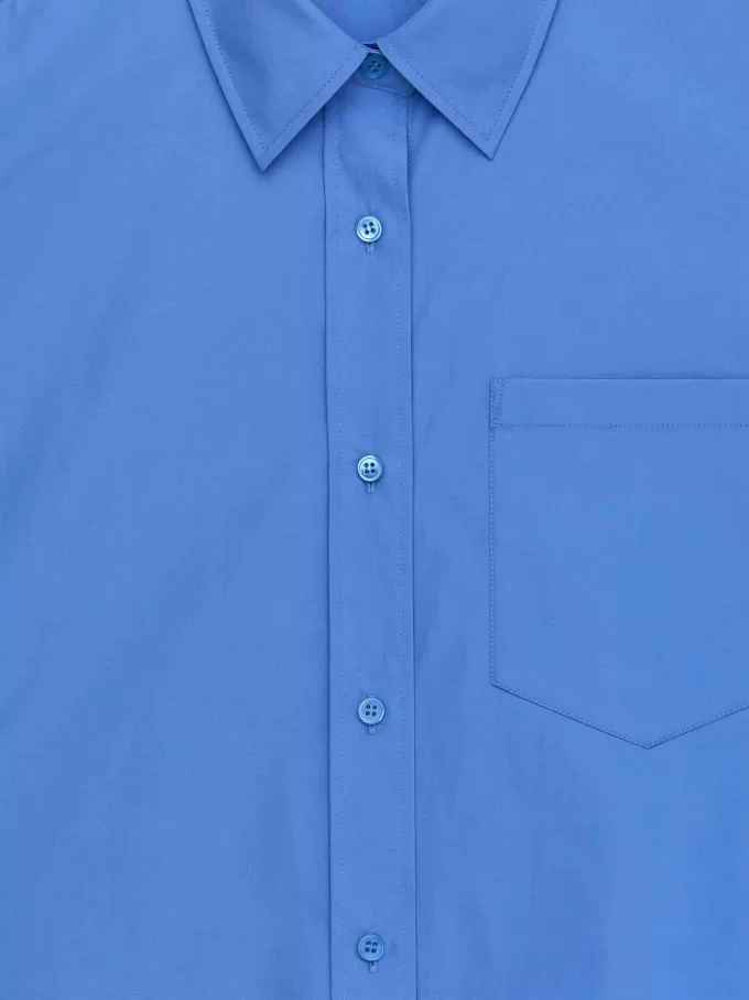 Kurz geschnittenes Baumwollhemd Kurz geschnittenes Baumwollhemd