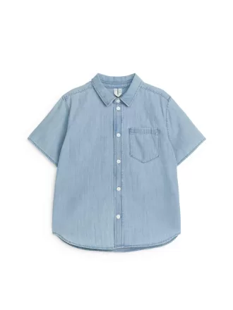 Kurzärmliges Jeanshemd