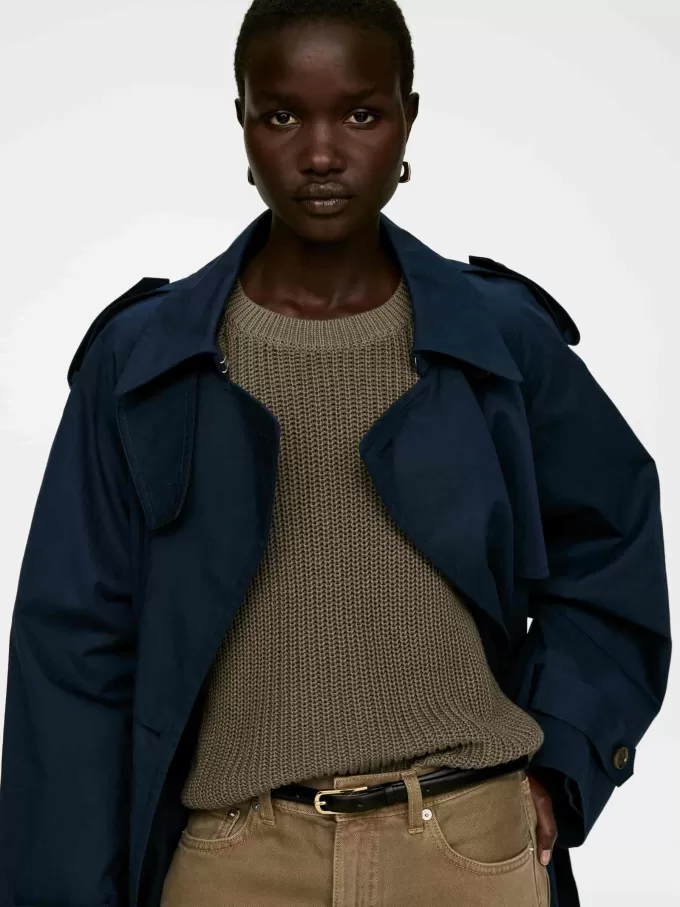 Kurzarm-Top aus Rippstrick Kurzarm-Top aus Rippstrick