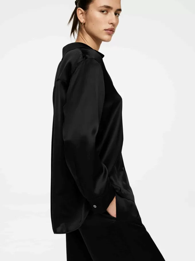 Lässiges Seidenhemd Lässiges Seidenhemd