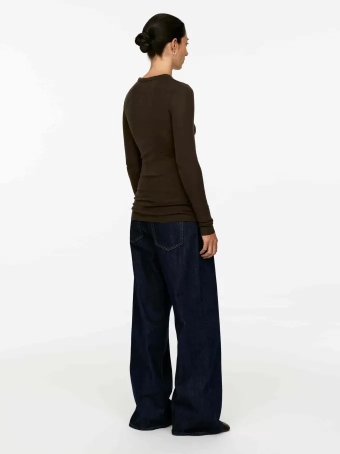 Langärmliges Merino-Top Langärmliges Merino-Top