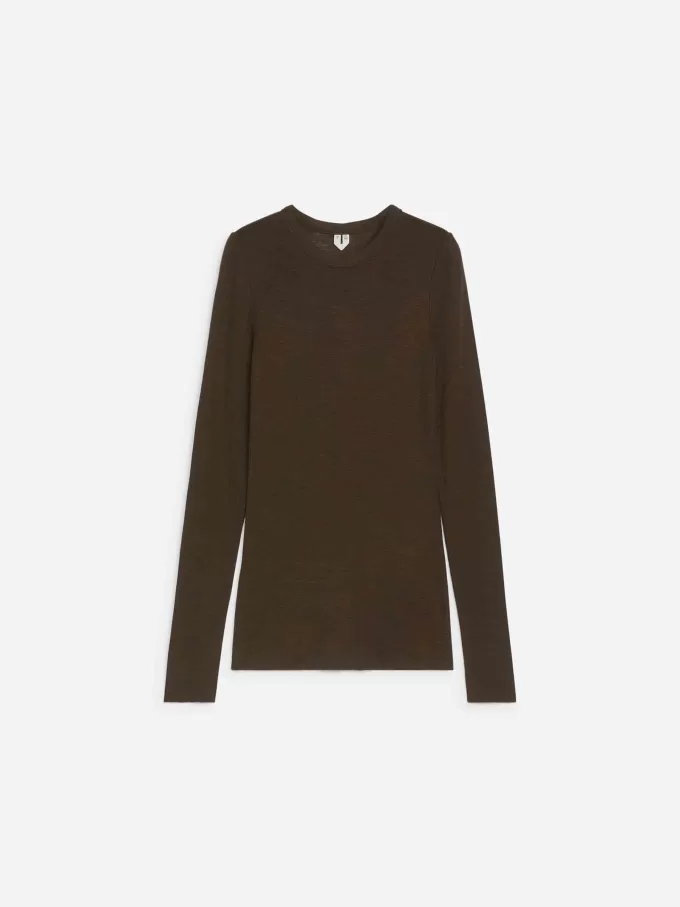 Langärmliges Merino-Top Langärmliges Merino-Top