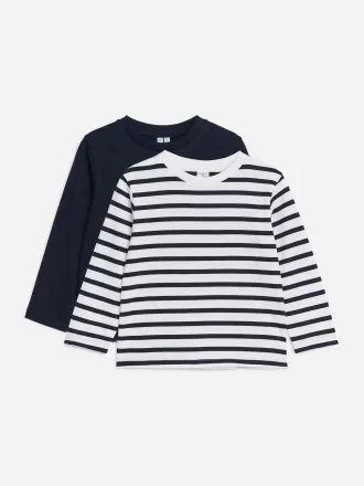 Langarm-T-Shirt im 2er-Set