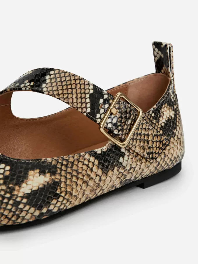 Leder-Mary-Jane-Flats Leder-Mary-Jane-Flats