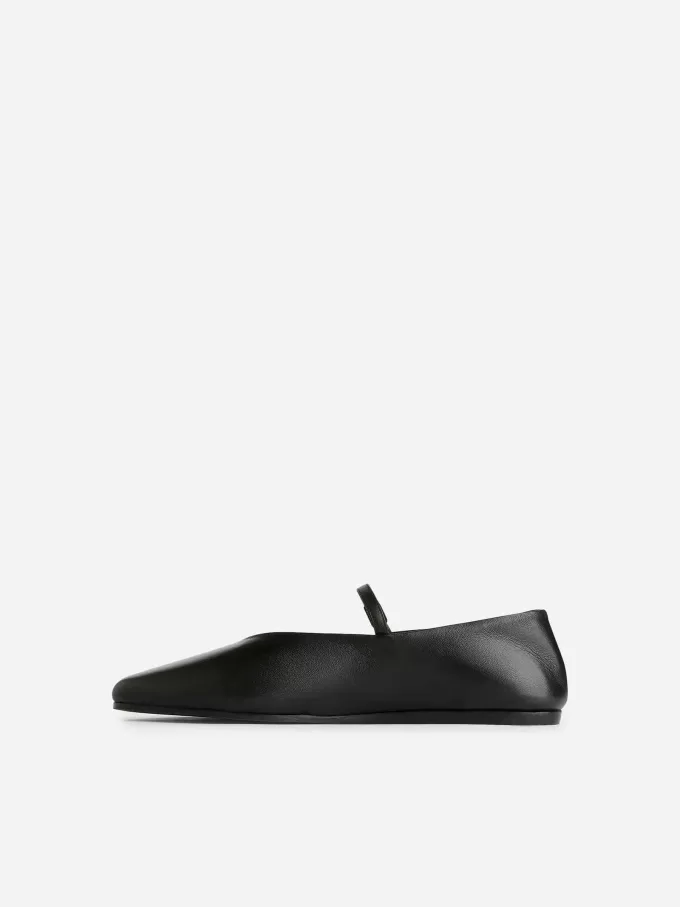 Leder-Mary-Jane-Flats Leder-Mary-Jane-Flats