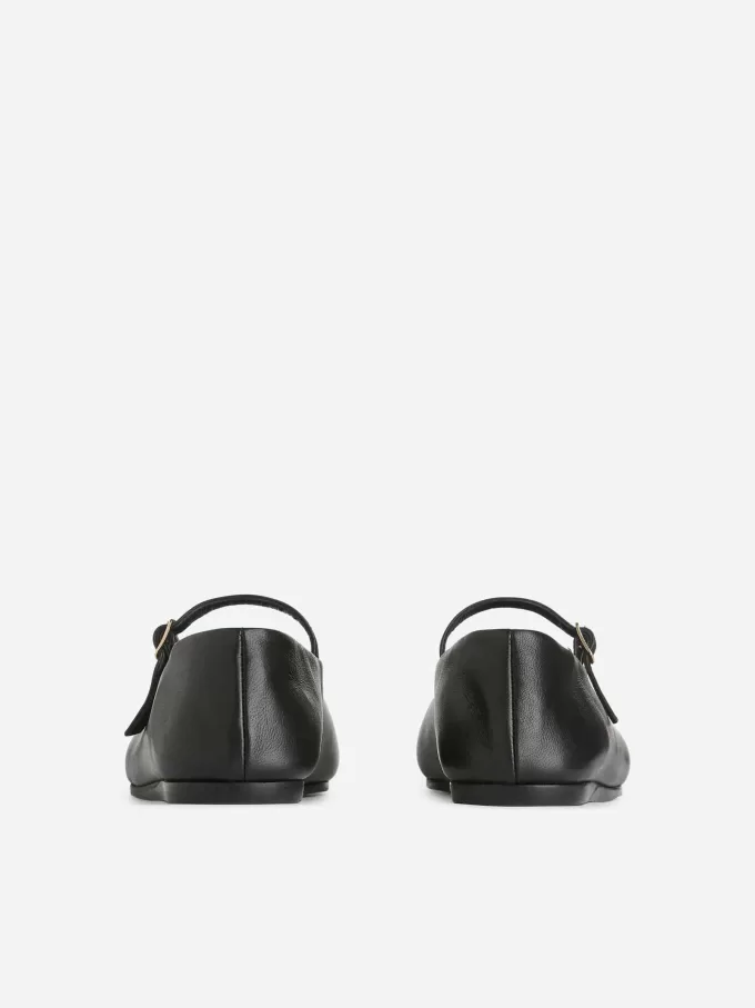 Leder-Mary-Jane-Flats Leder-Mary-Jane-Flats