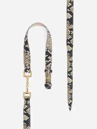 Ledergürtel mit Horsebit-Schnalle