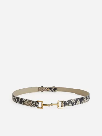 Ledergürtel mit Horsebit-Schnalle