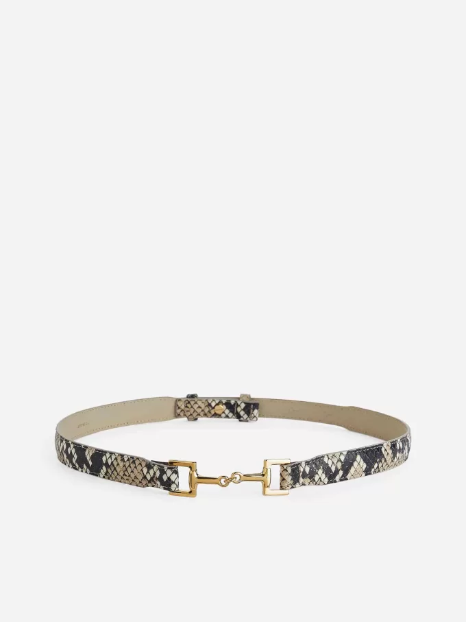 Ledergürtel mit Horsebit-Schnalle Ledergürtel mit Horsebit-Schnalle