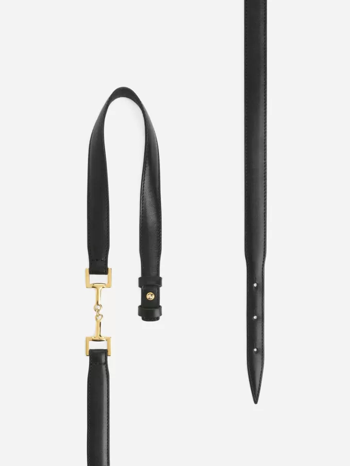 Ledergürtel mit Horsebit-Schnalle Ledergürtel mit Horsebit-Schnalle