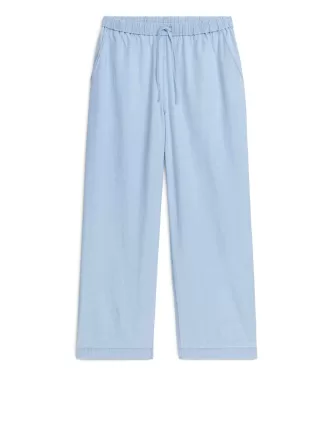 Leichte Denim-Hose mit Kordelzug Leichte Denim-Hose mit Kordelzug