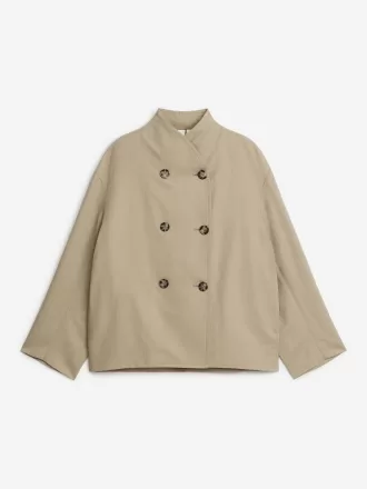 Leinen-Baumwolljacke Leinen-Baumwolljacke