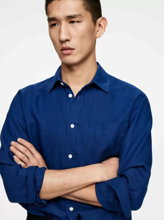 Leinenhemd mit normaler Passform Leinenhemd mit normaler Passform