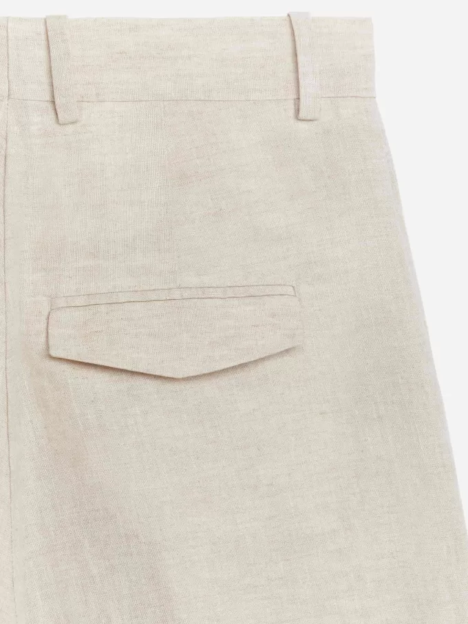 Leinenshorts mit hoher Taille Leinenshorts mit hoher Taille