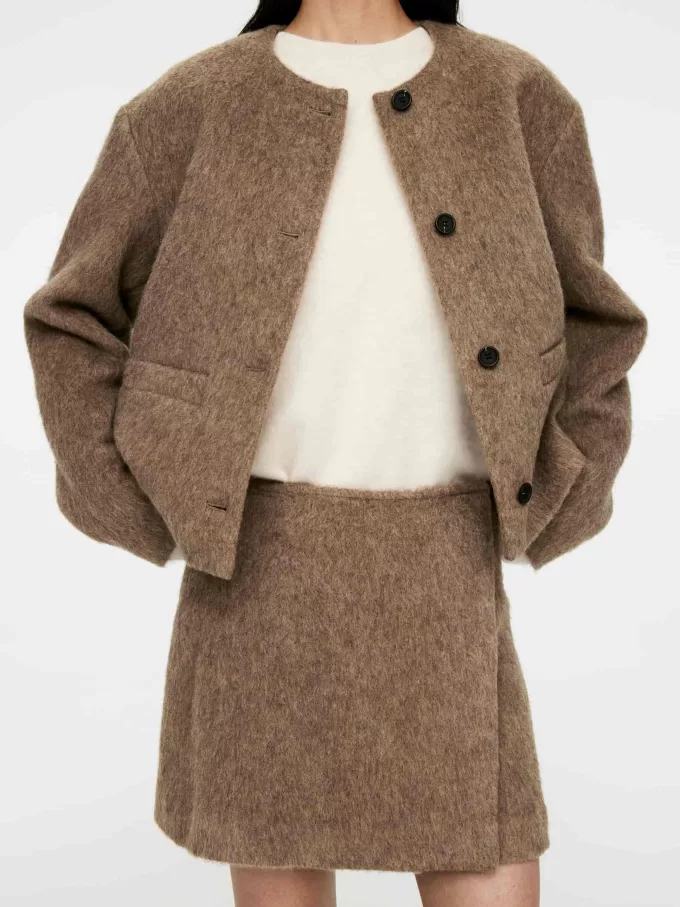 Minirock aus Wollmischung Minirock aus Wollmischung