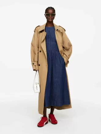 Plissiertes Jeanskleid Plissiertes Jeanskleid