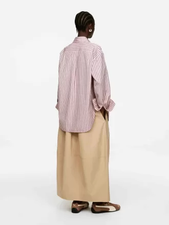 Popeline-Hemd mit entspannter Passform