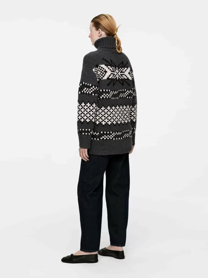 Pullover aus Woll-Alpaka-Jacquard Pullover aus Woll-Alpaka-Jacquard