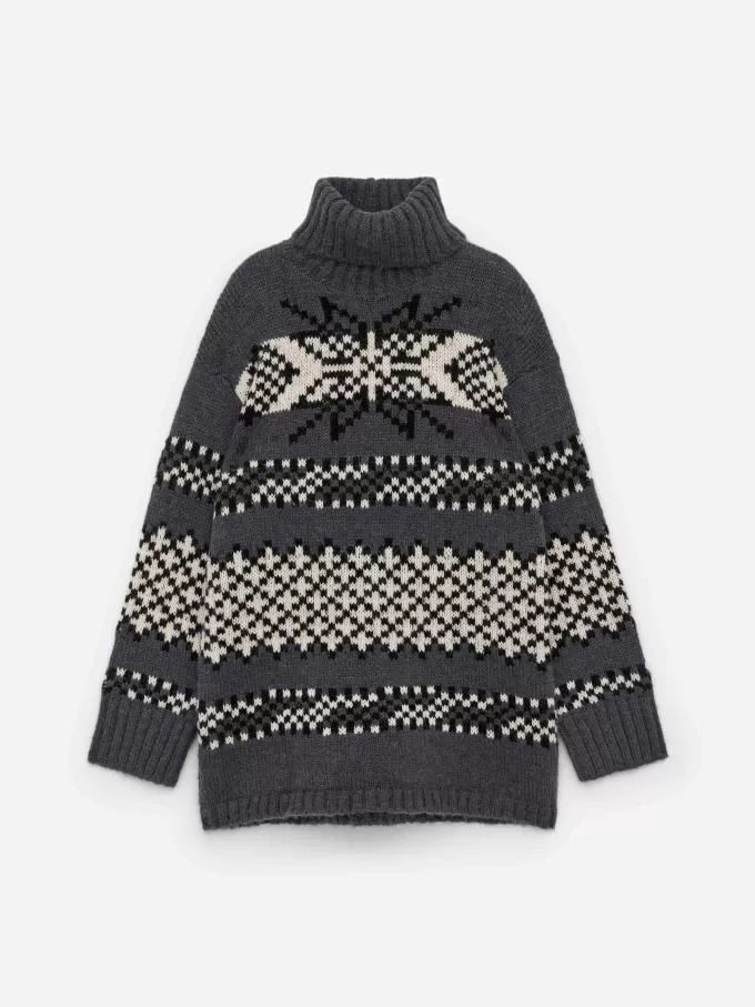 Pullover aus Woll-Alpaka-Jacquard Pullover aus Woll-Alpaka-Jacquard