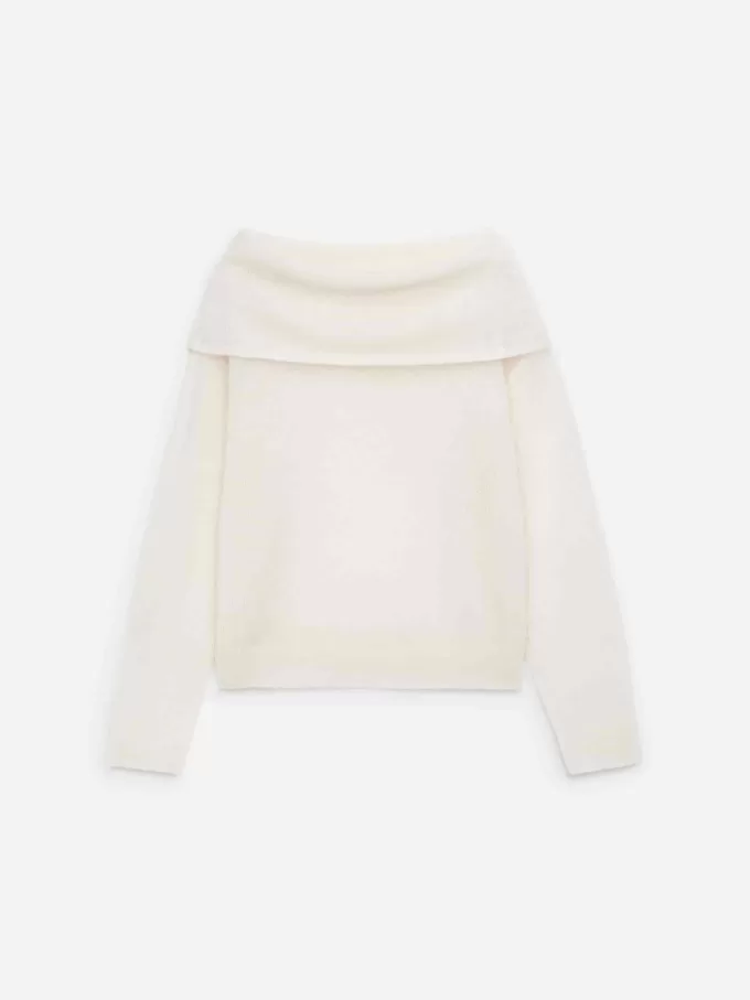 Schulterfreier Pullover Schulterfreier Pullover