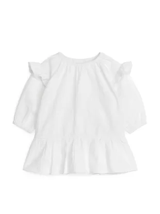 Seersucker-Rüschenkleid