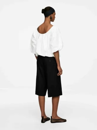 Shorts aus Leinenmischung