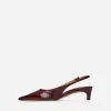 Slingback-Pumps aus Leder Slingback-Pumps aus Leder