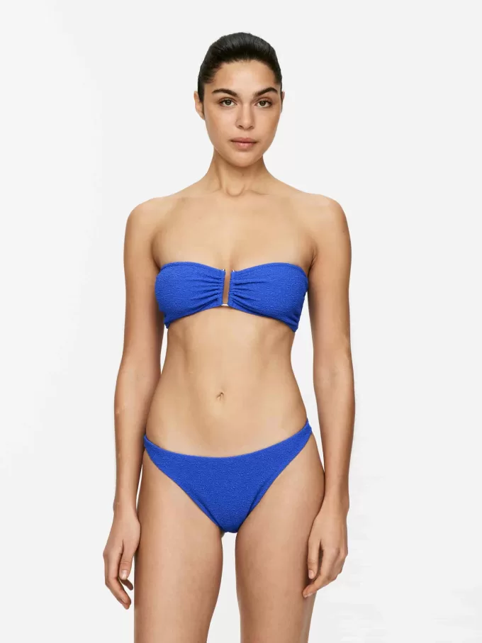 Strukturiertes Bandeau-Bikinioberteil Strukturiertes Bandeau-Bikinioberteil