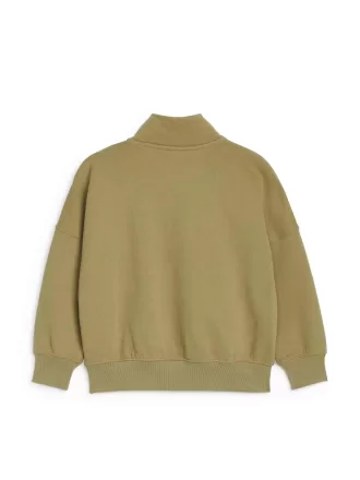 Sweatshirt mit halbem Reißverschluss