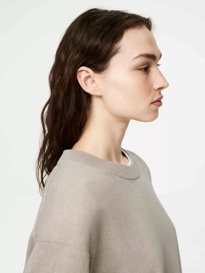 T-Shirt aus Leinen-Baumwoll-Mischung T-Shirt aus Leinen-Baumwoll-Mischung