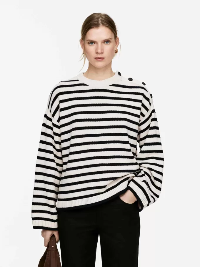 Übergroßer Baumwollpullover