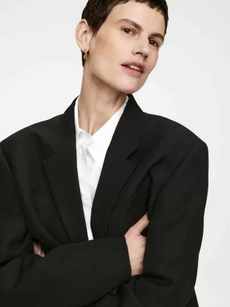 Übergroßes Baumwollhemd