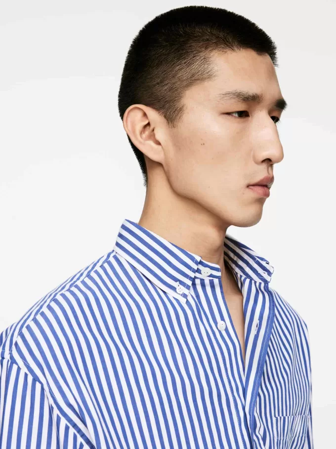 Übergroßes Popeline-Hemd Übergroßes Popeline-Hemd