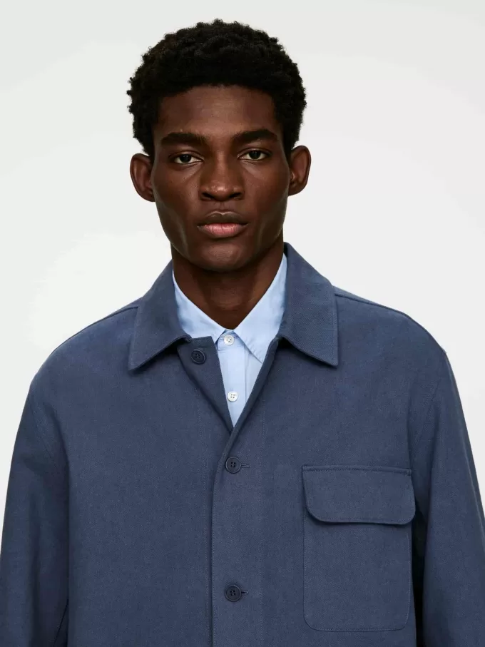 Überhemd aus Baumwolle/Leinen Überhemd aus Baumwolle/Leinen