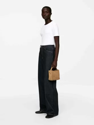 Umhängetasche aus Wildleder