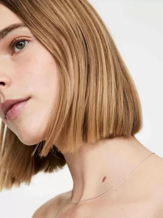 Versilberte Halskette