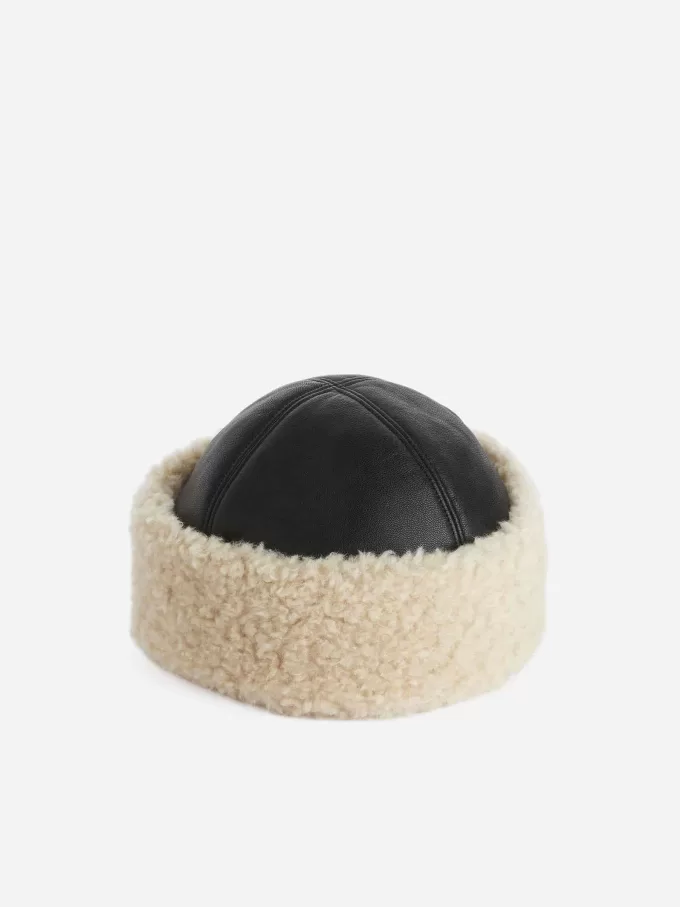 Wärmender Lederhut Wärmender Lederhut