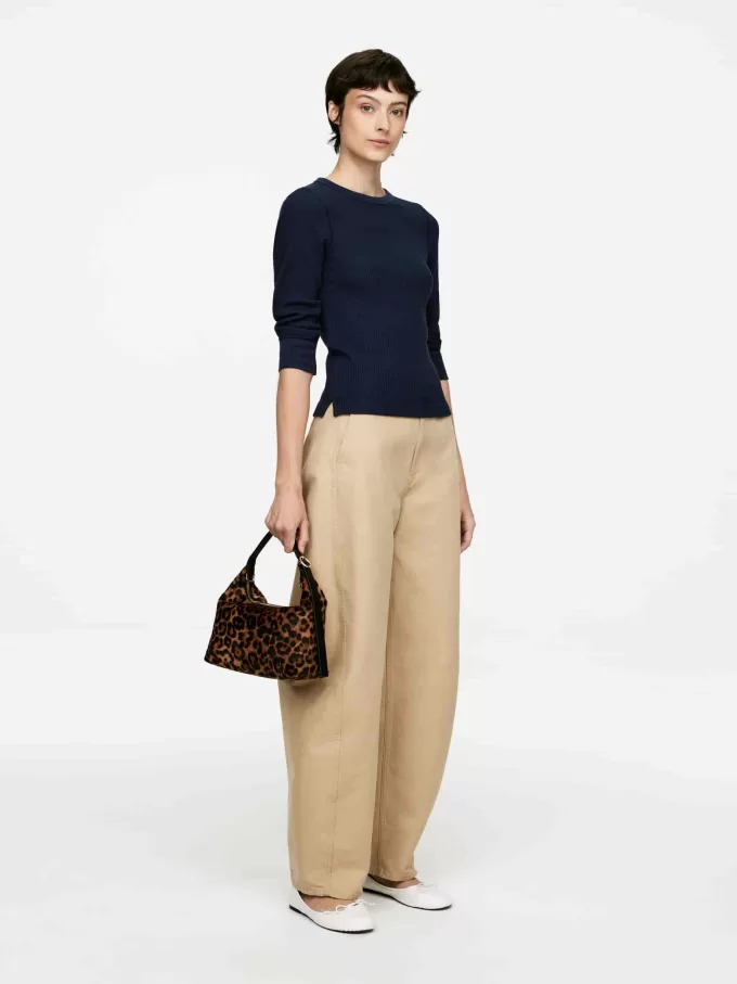 Waffel-Jersey-Oberteil Waffel-Jersey-Oberteil