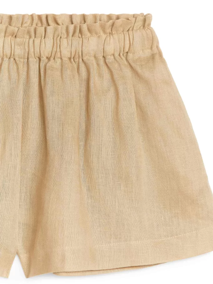 Weite Leinenshorts Weite Leinenshorts