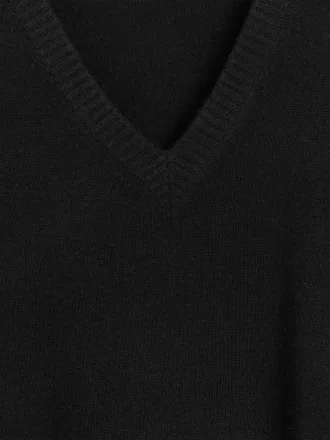 Wollkleid mit V-Ausschnitt Wollkleid mit V-Ausschnitt