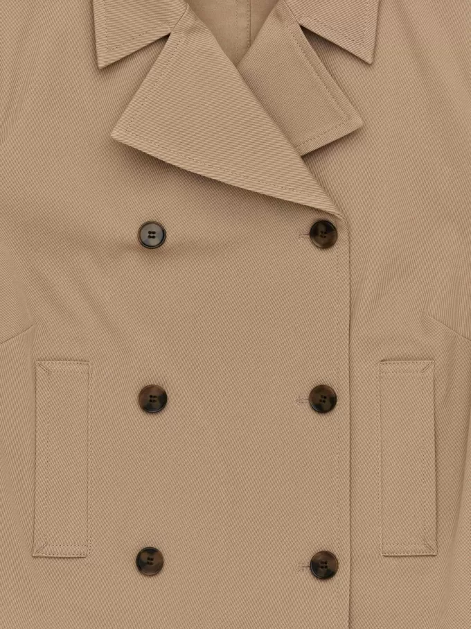 Zweireihiger Blazer aus Baumwolle Zweireihiger Blazer aus Baumwolle