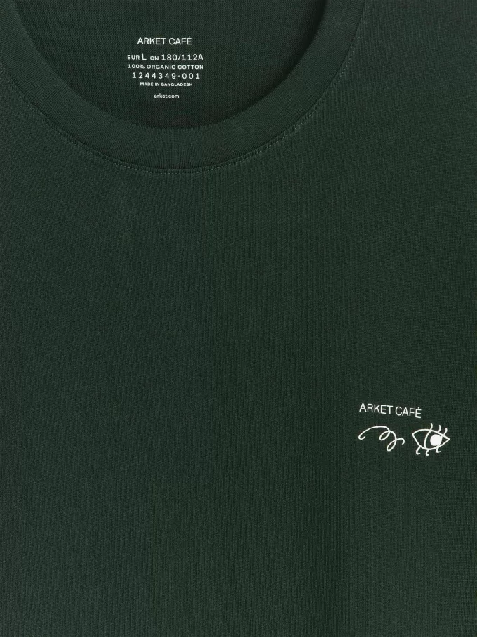 ARKET CAFÉ bedrucktes T-Shirt ARKET CAFÉ bedrucktes T-Shirt