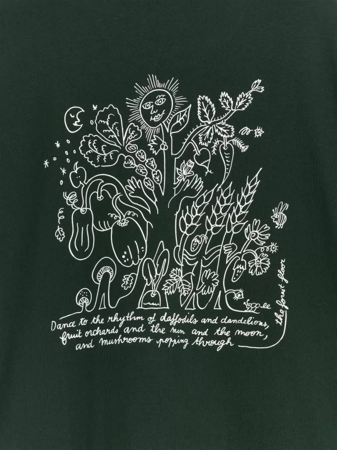 ARKET CAFÉ bedrucktes T-Shirt ARKET CAFÉ bedrucktes T-Shirt