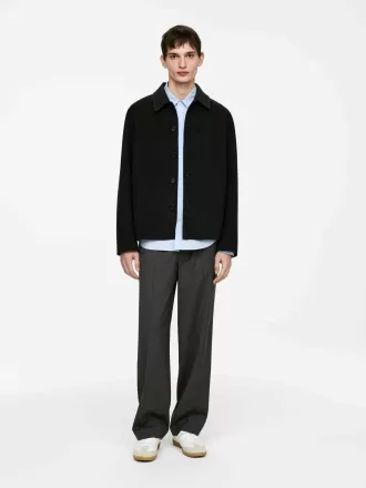 Doubleface-Jacke aus Wollmischung