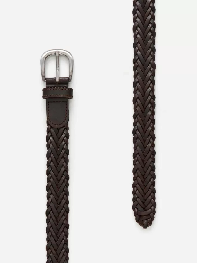 Geflochtener Ledergürtel