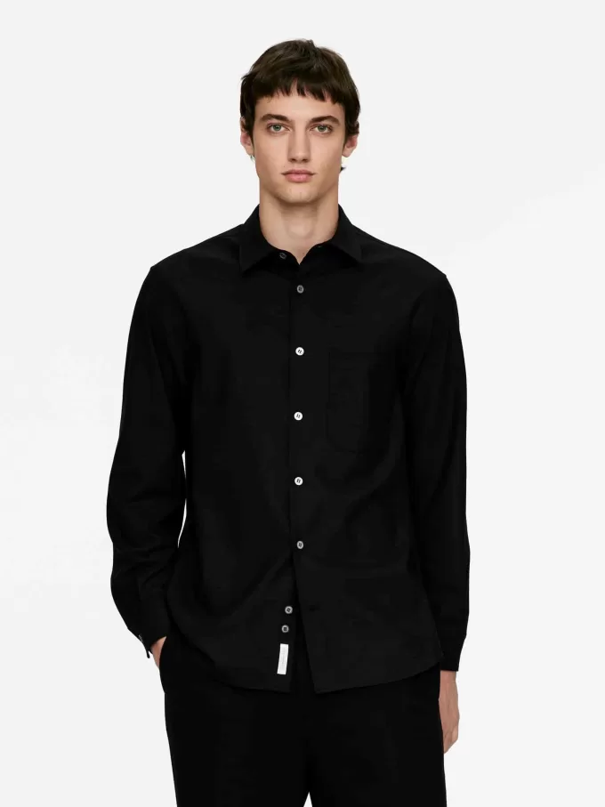 Lässiges Hemd aus Wollmischung Lässiges Hemd aus Wollmischung