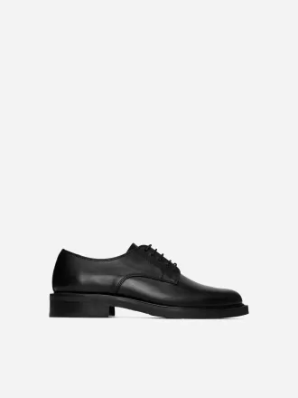 Leder-Derby-Schuhe