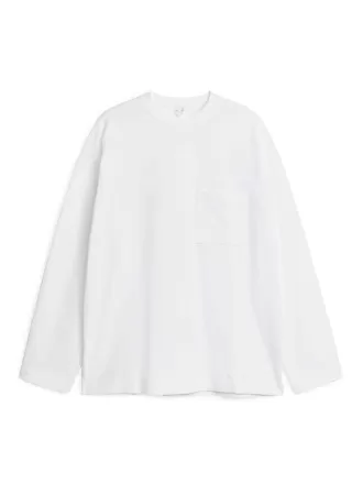 Mercerisiertes Langarm-T-Shirt