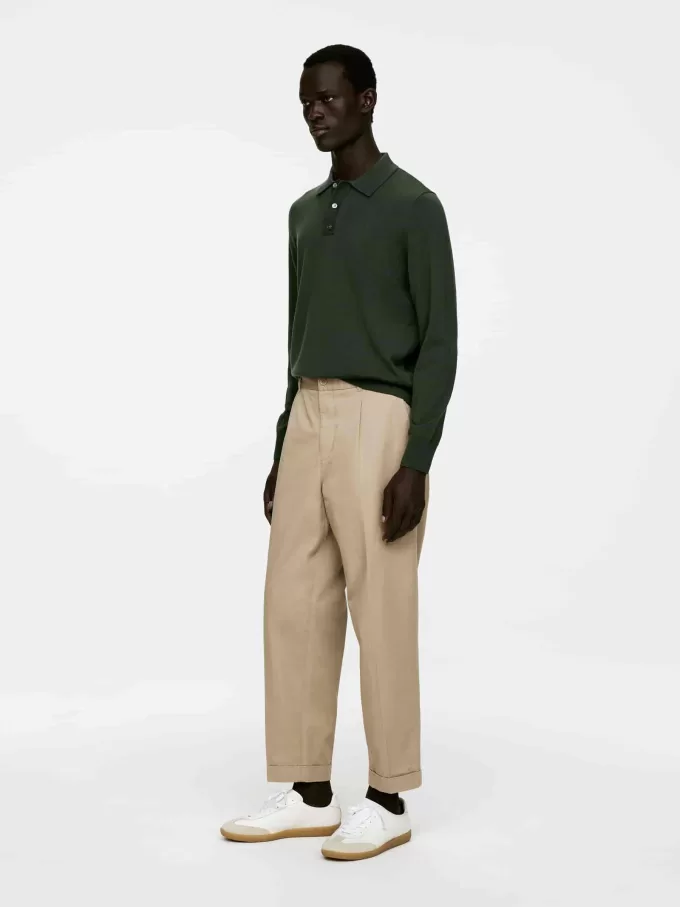 Merino-Polopullover Merino-Polopullover